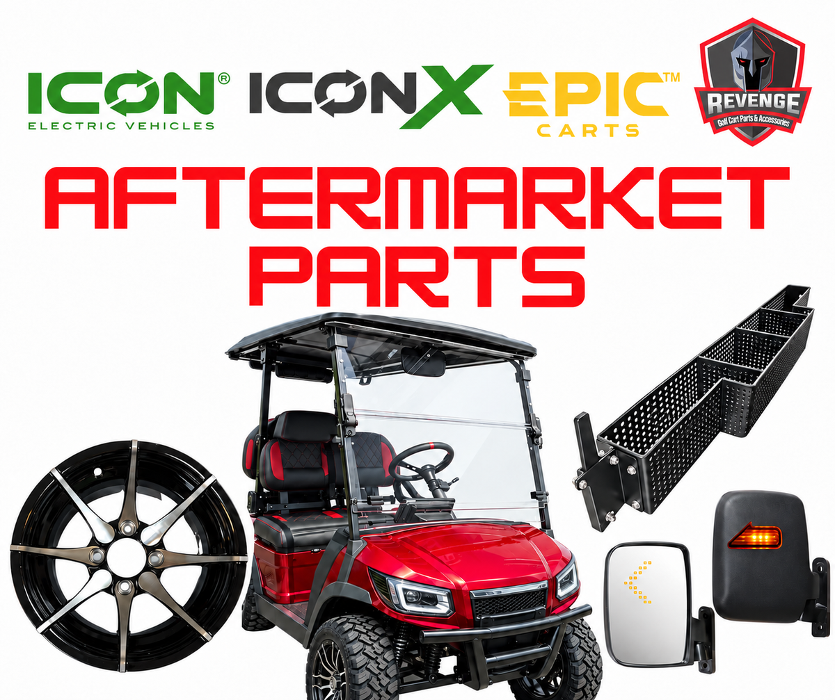 ICON, ICON X, EPIC and Revenge aftermarket parts - photo coming soon