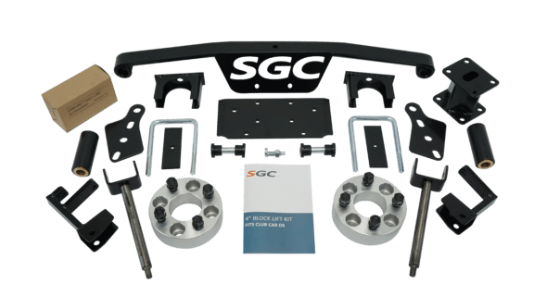 LKDS03 – SGC Lift Kit – 4″ Block (Spindle Extension) for Club Car DS (1993-up)