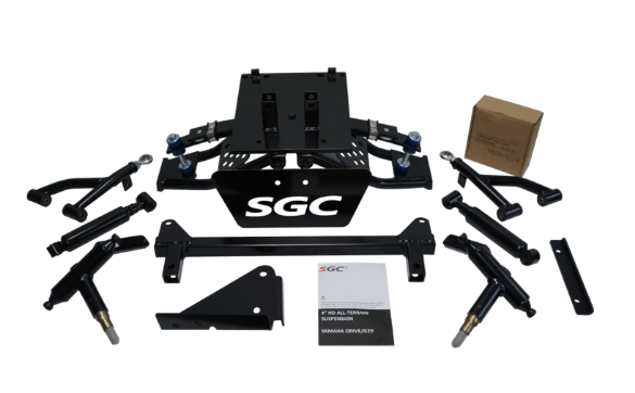 LKYM07 – SGC Lift Kit – 4″ Heavy Duty Double A-Arm kit for Yamaha G29 (Drive) Electric or Gas