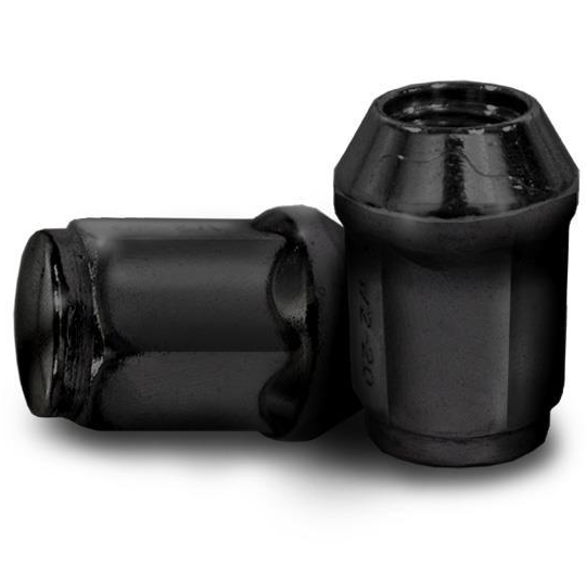 Black 12mm x 1.25 Metric Lug Nuts (16 pack)