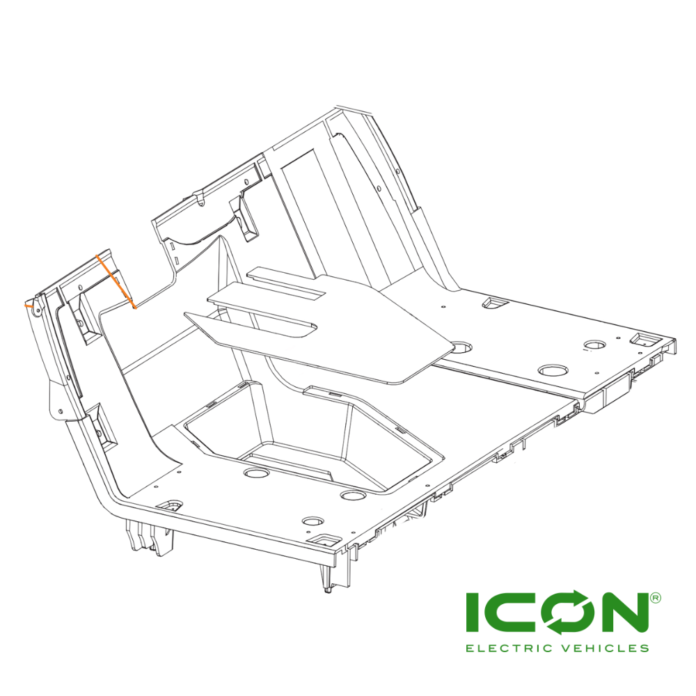 Front Baseplate for ICON Golf Carts