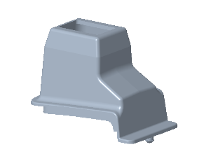 Passenger Side (Right) Rear Post Lower Cover for ICON i40FX & EPIC E40FX Golf Carts