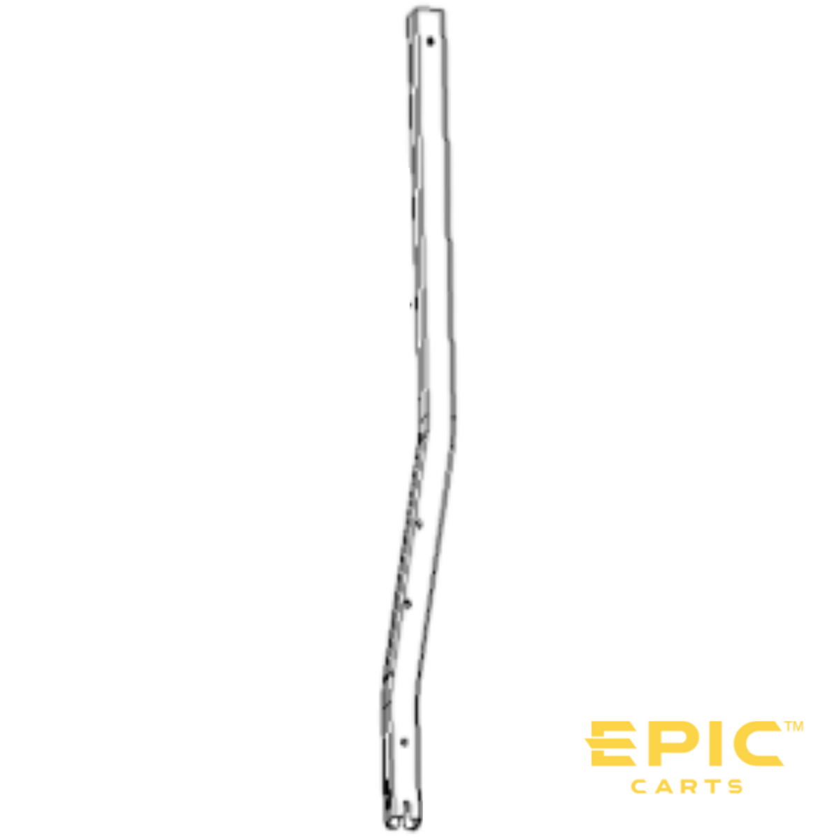 Passenger Side (Right) Rear Roof Support for EPIC E40FX Golf Carts