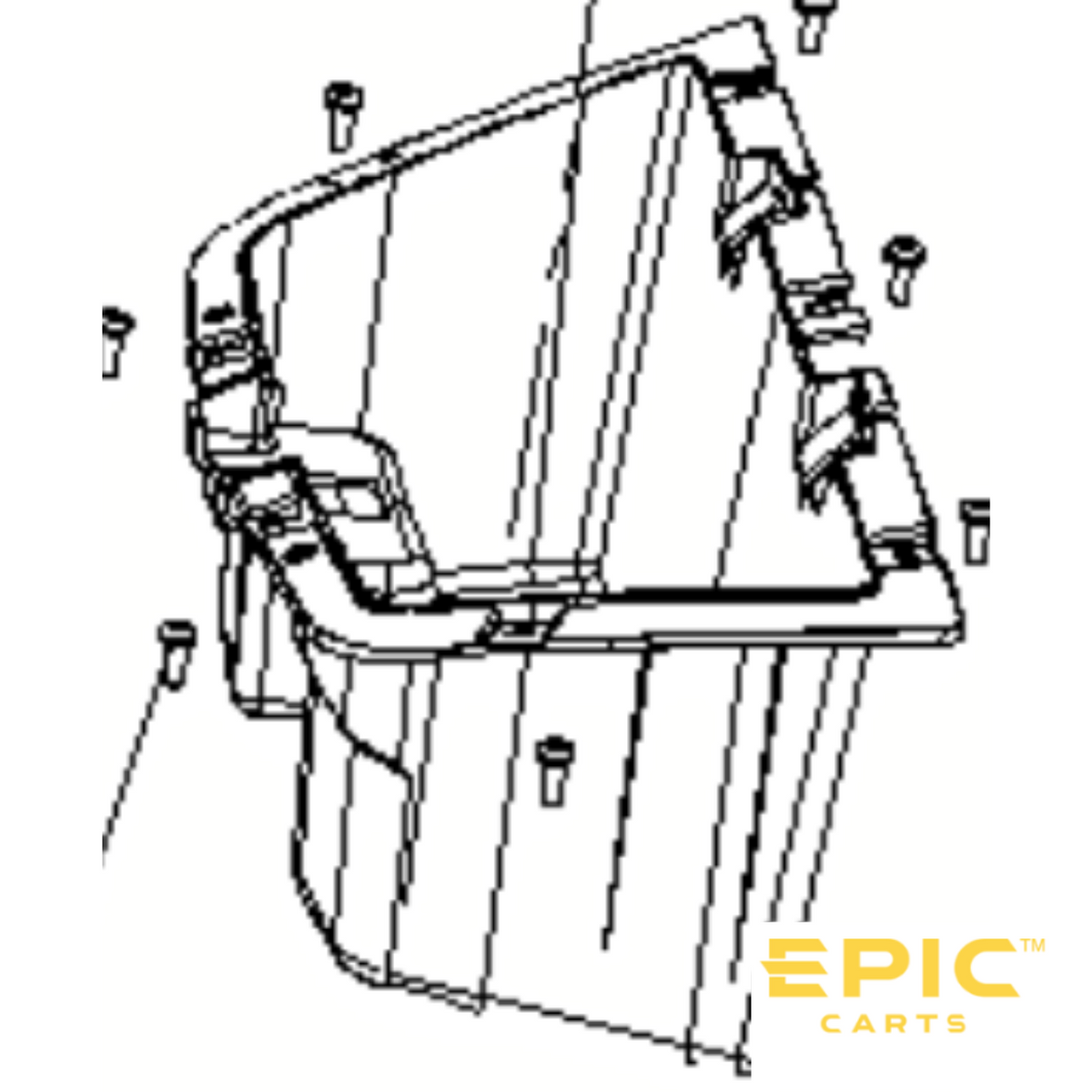 Front Storage Box for EPIC E20FX, E40FX & E60FX Golf Carts