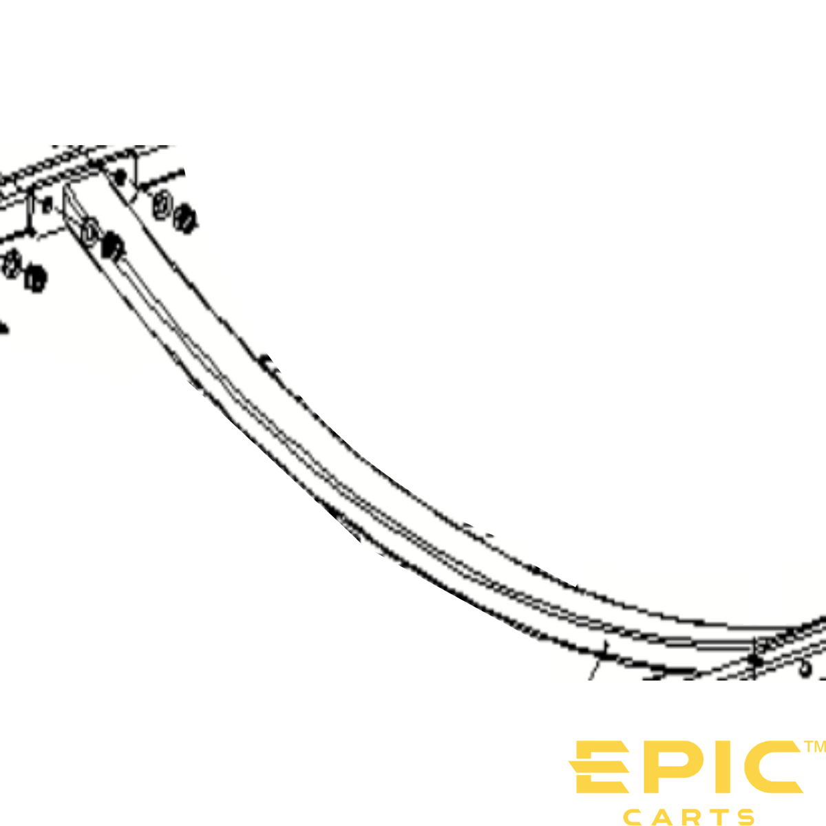 Roof Inner Lining Crossbar for EPIC E40FX Golf Carts