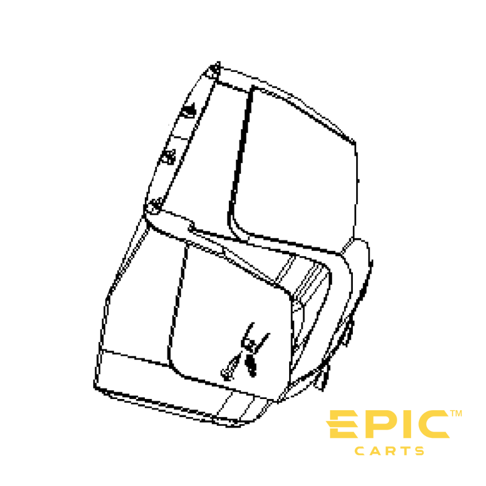Rear Storage Box Body for ICON i40FX & EPIC E40FX Golf Carts