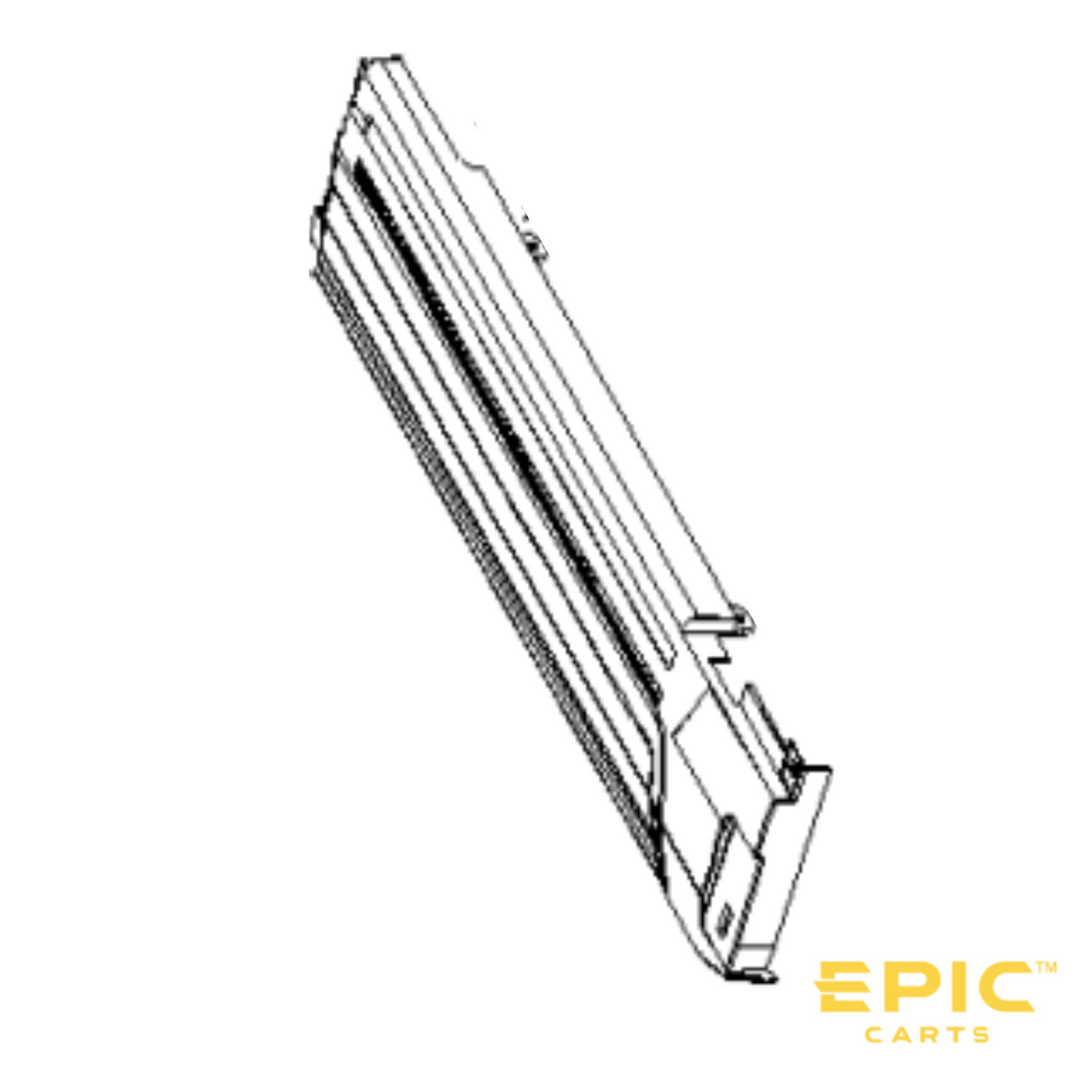 Passenger Side (Right) Front Side Skirt for EPIC E20FX, E40FX & E60FX Golf Carts