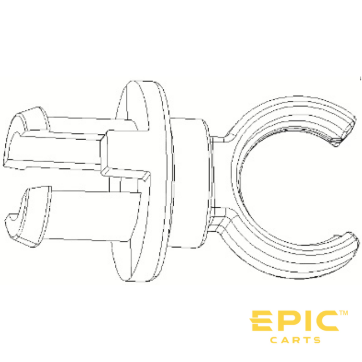Microphone Holder for EPIC E20FX, E40FX & E60FX Golf Carts
