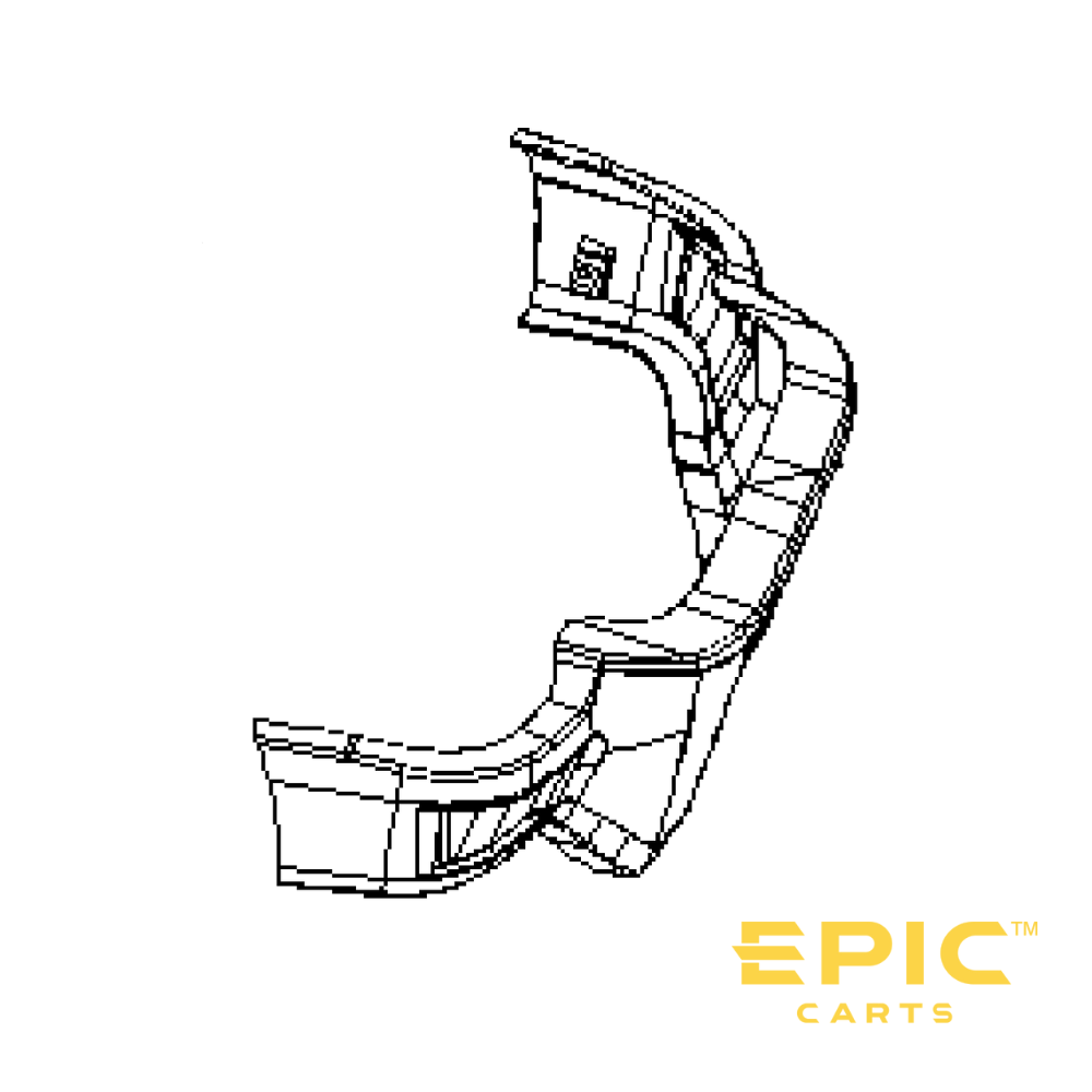 Rear Bumper Assembly for EPIC E40FX Golf Carts
