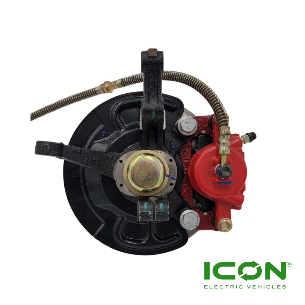 Driver Side (Left) Front Disc Brake Assembly for Lifted ICON i40L, i40FL & i60L Golf Carts