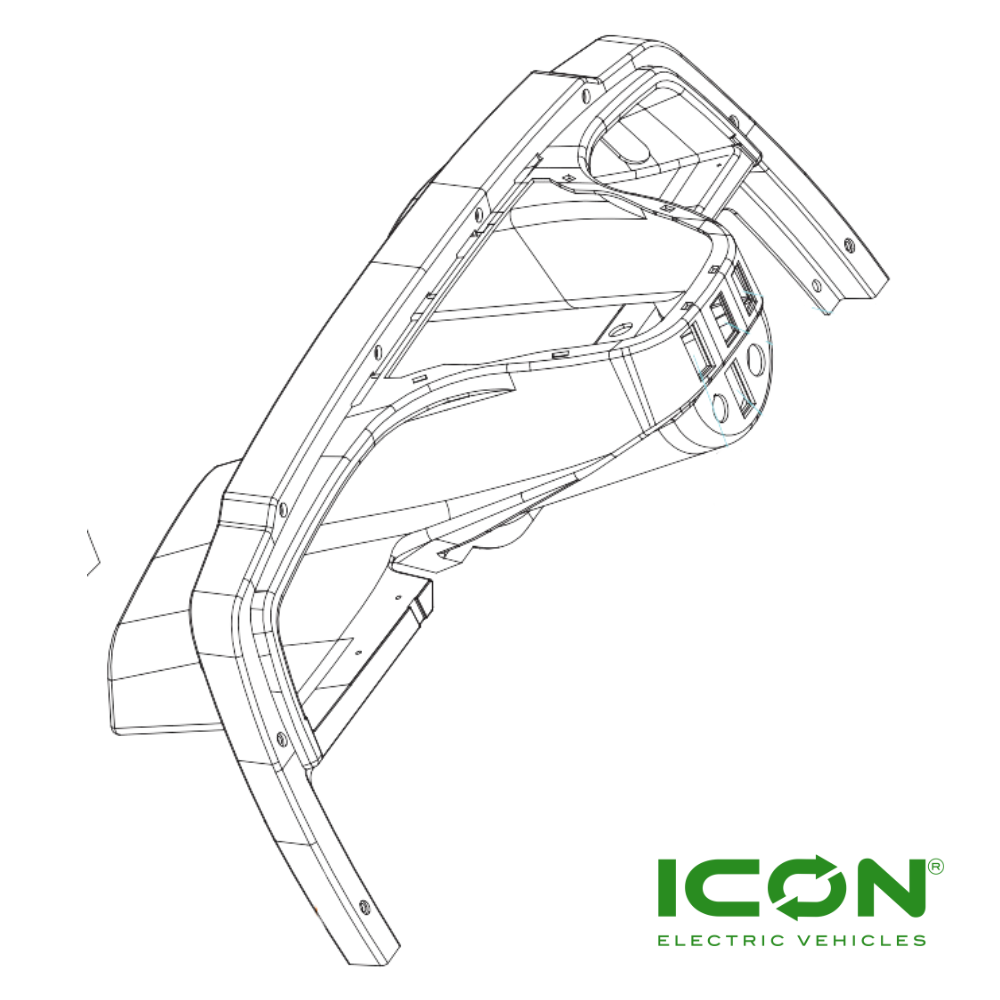 Front Dashboard (B) for ICON EV Golf Carts
