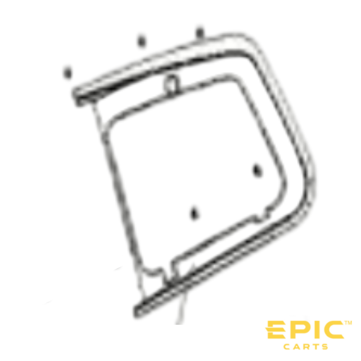 Passenger Side (Right) Dashboard Trim for EPIC E20FX, E40FX & E60FX Golf Carts
