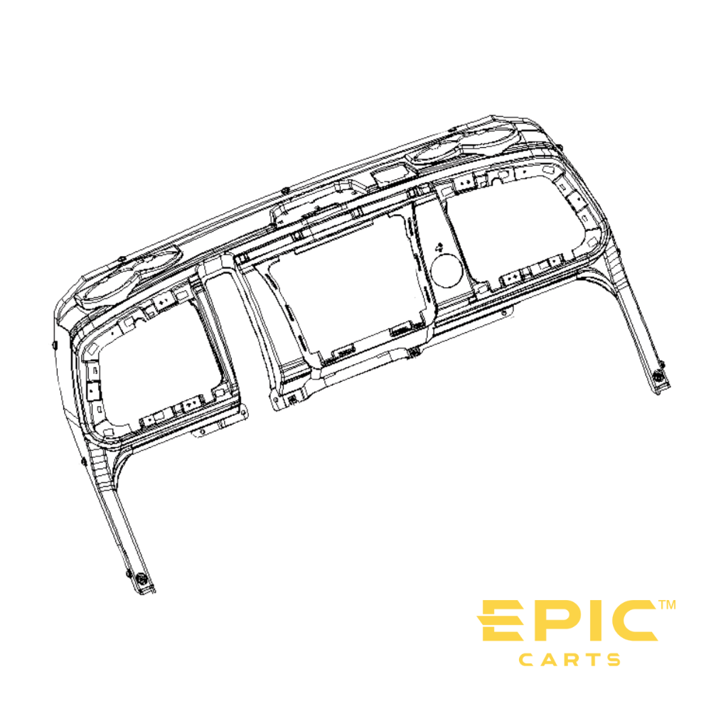 Dashboard for EPIC E20FX, E40FX & E60FX Golf Carts