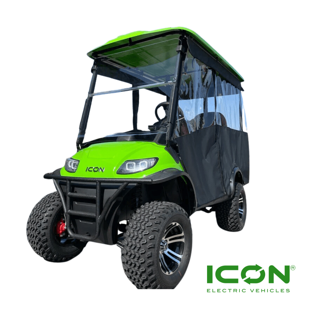Sunbrella Jet Black Track Enclosure for ICON i40, i40L, ECO i40 & G40 Golf Carts
