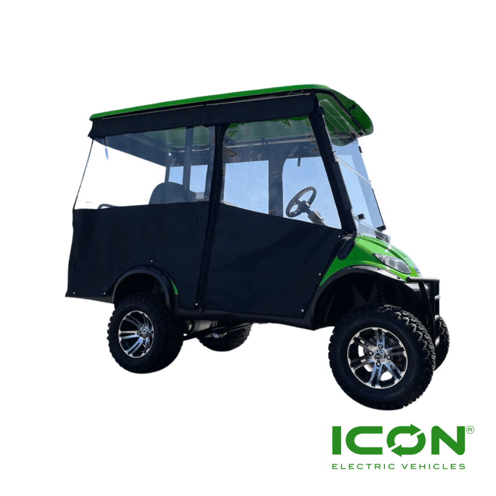 Sunbrella Jet Black Track Enclosure for ICON i40, i40L, ECO i40 & G40 Golf Carts