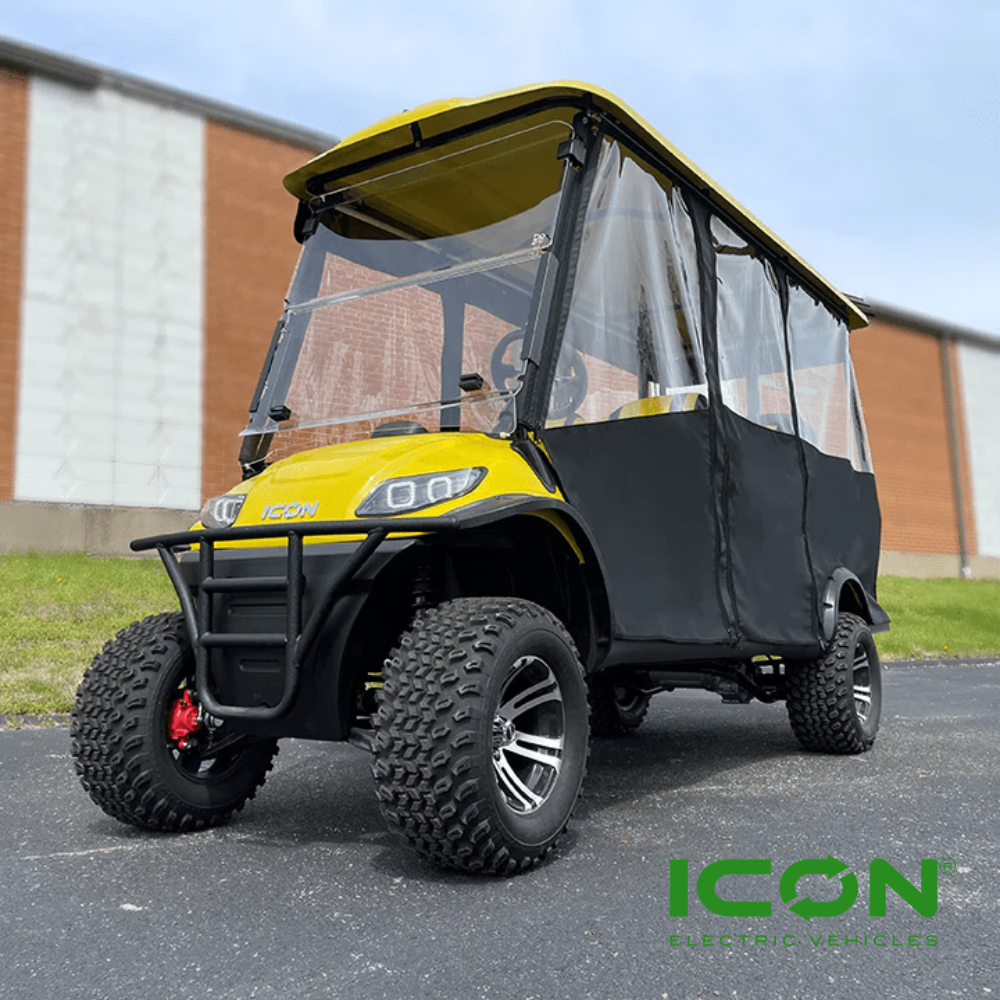 Sunbrella Jet Black Track Enclosure for ICON i60 & i60L Golf Carts