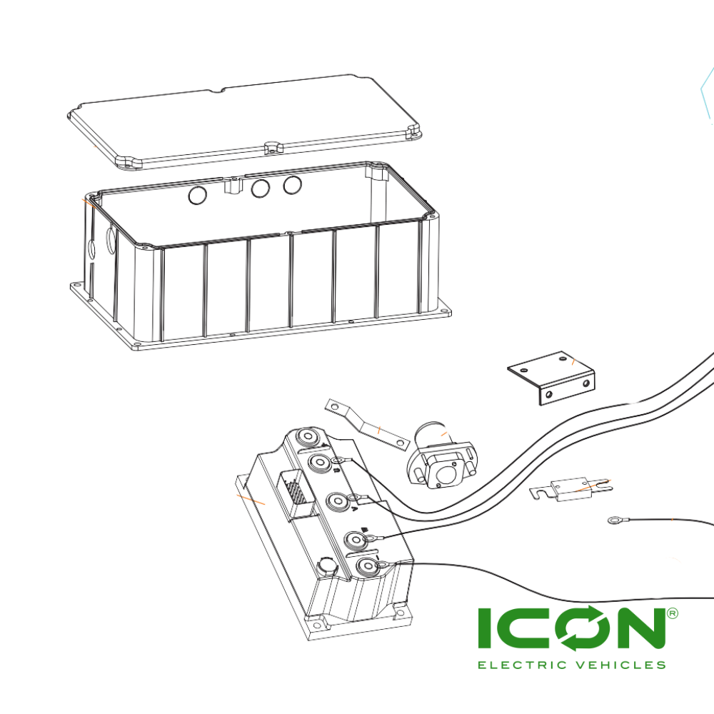 450A Electronic Control Assembly (Without Harness) for ICON Golf Carts