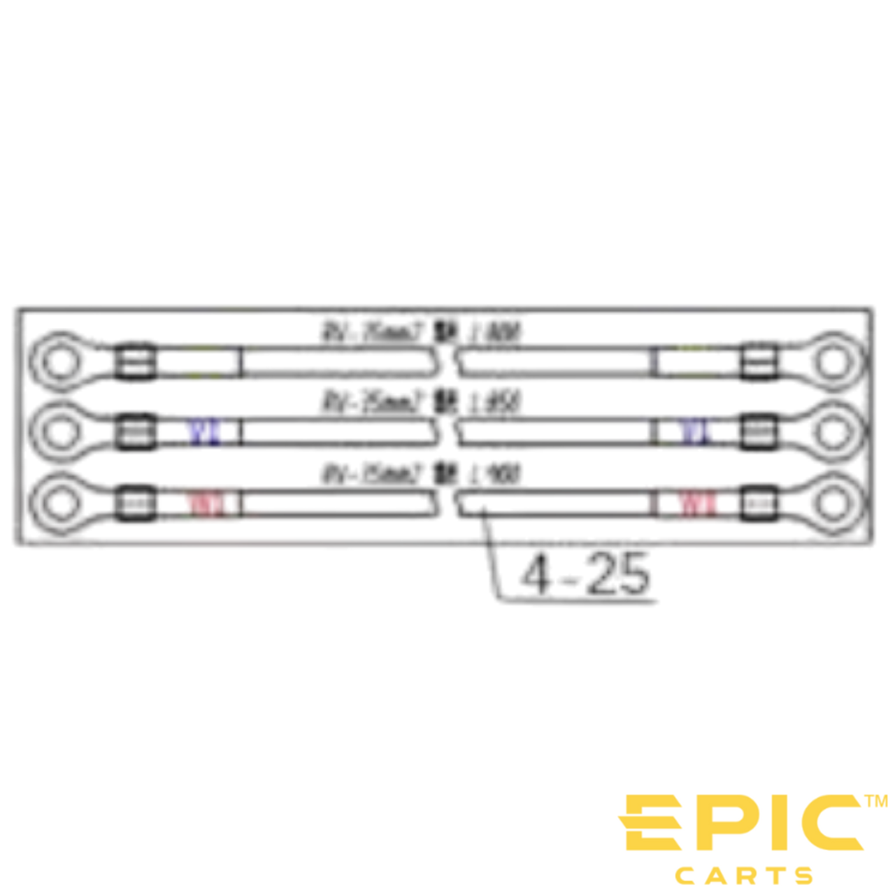40mm Motor Connection Cable for EPIC E20, E40, E40F & E60 Golf Carts