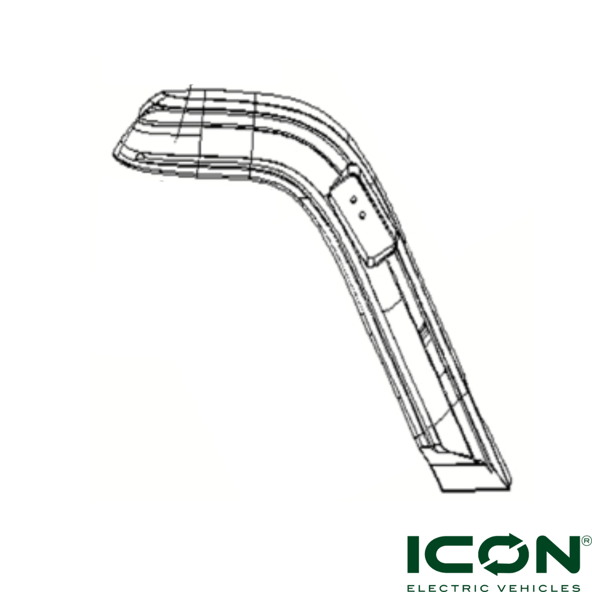 Driver Side (Left) Front Fender Flare for ICON X Golf Carts