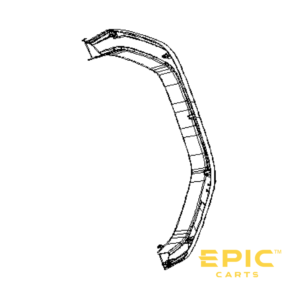 Driver Side (Left) Rear Fender Flare for EPIC E40FX Golf Carts
