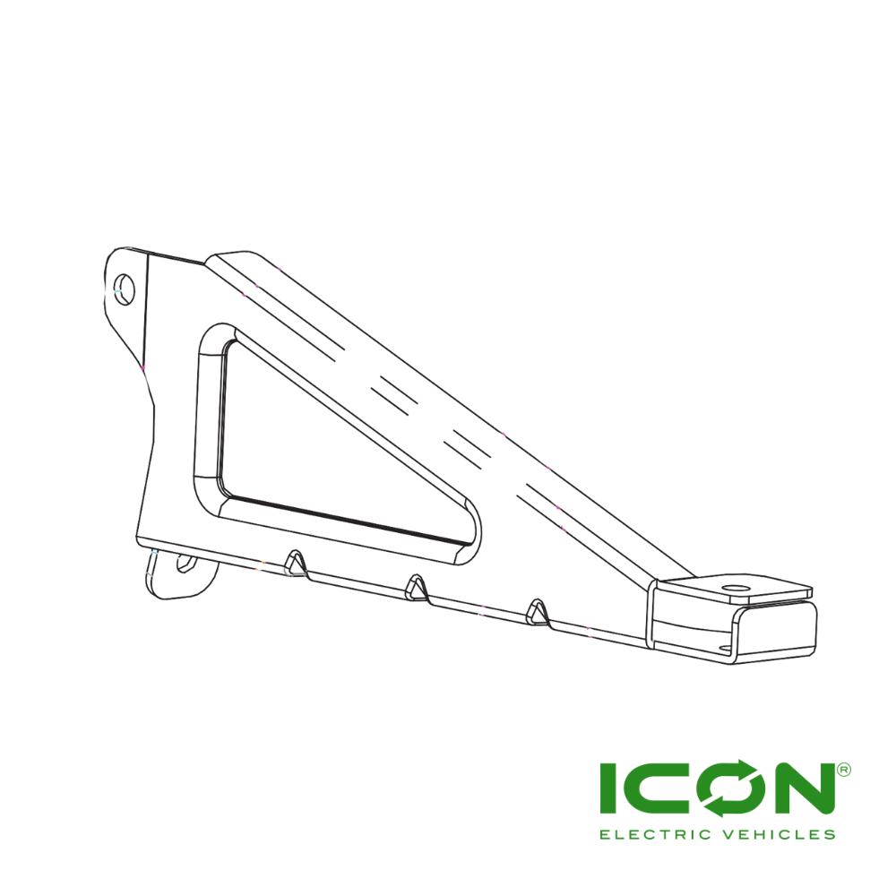 Driver Side (Left) Golf Bag Support Mounting Plate for ECO by ICON & ICON EV