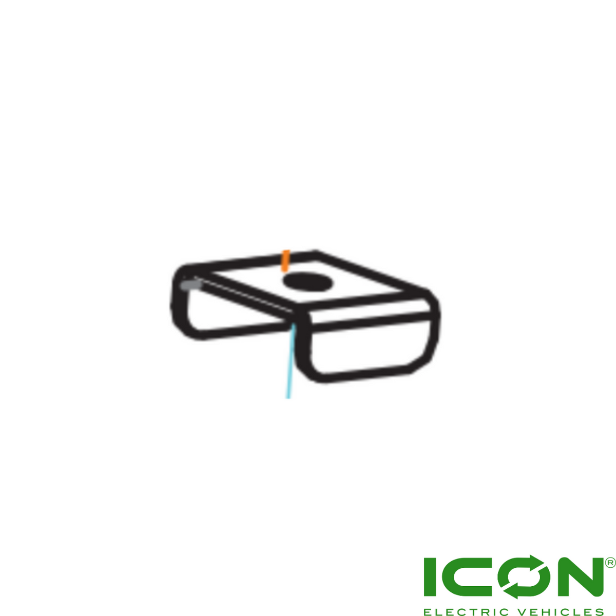 Cooler Mounting Plate, Pack of 2 (GP-719-IC) for ECO by ICON & ICON EV