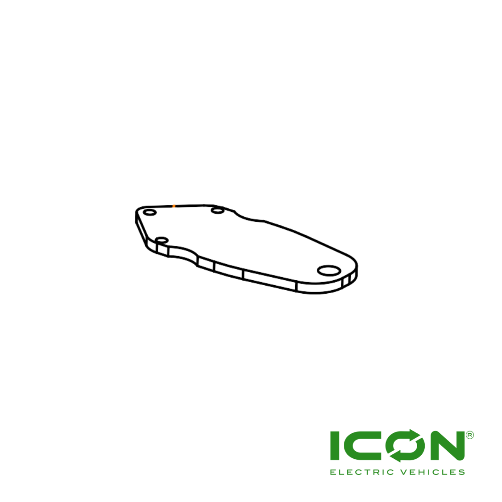Tow Ball Mounting Plate for ICON Golf Carts