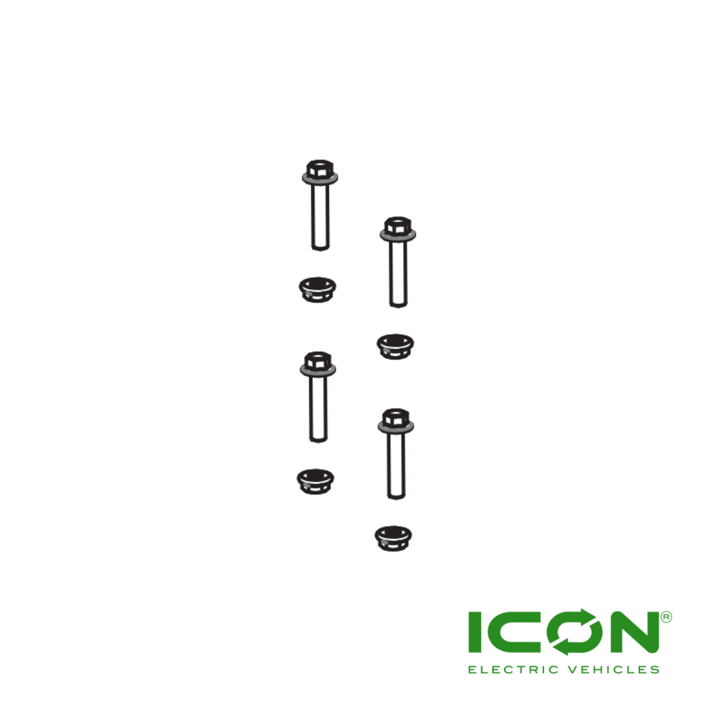 12 x 25 Flange Screw for ICON Golf Carts (Set of 4)