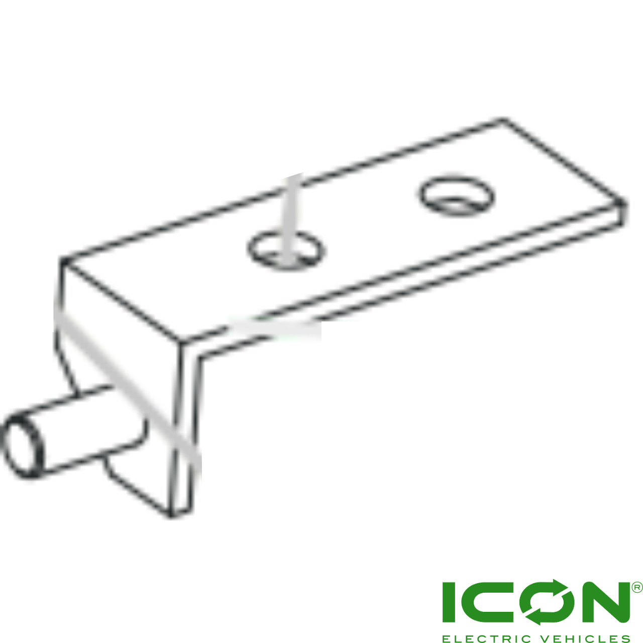Driver Side (Left) Tailgate Hinge for ICON Golf Carts