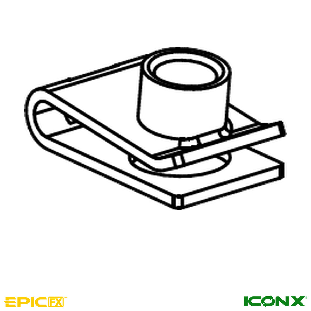 M6 Nut Clamp for ICON i20X, i40X, i40FX, i60LX & EPIC E20FX, E40FX, E60FX Golf Carts