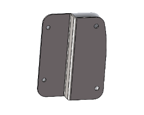 Passenger Side (Right) Backrest Mounting Plate for EPIC E20FX, E40FX & E60FX Golf Carts