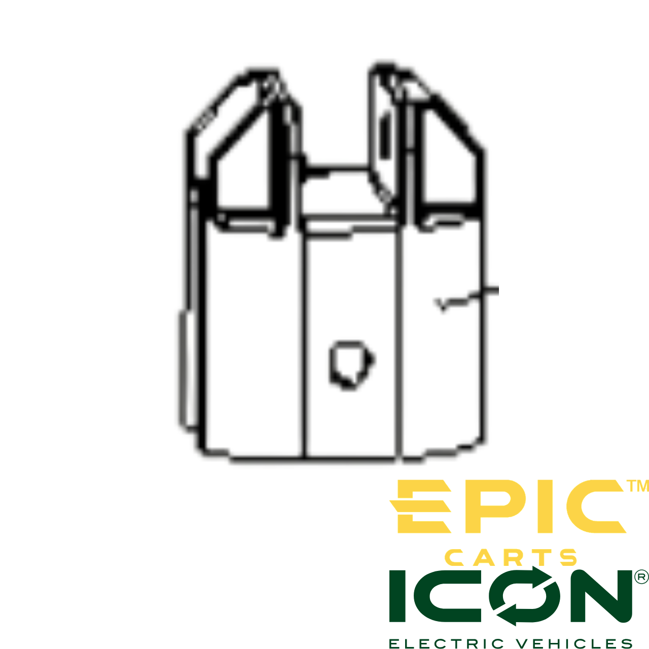 B-Post Connector for ICON i20X, i40X, i60LX & EPIC E20FX, E60FX Golf Carts
