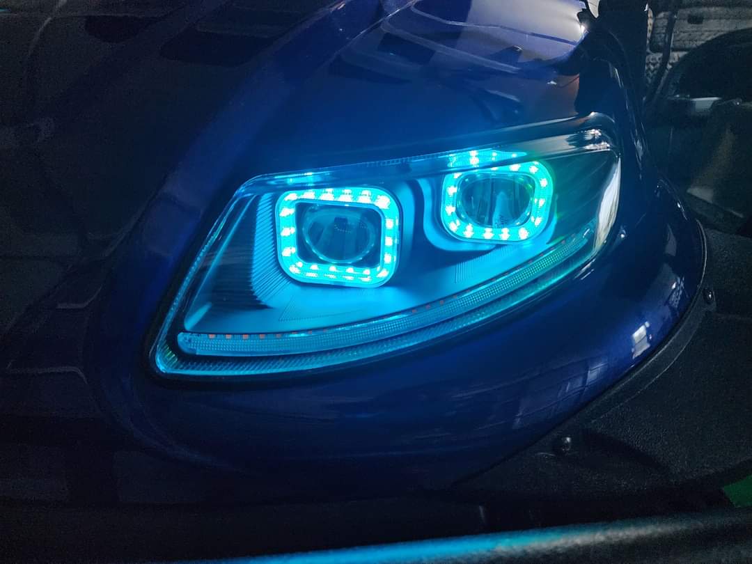 Revenge LED Headlights with RGB Bluetooth Accent Lights for ICON EV Golf Carts (Not for ICON X)