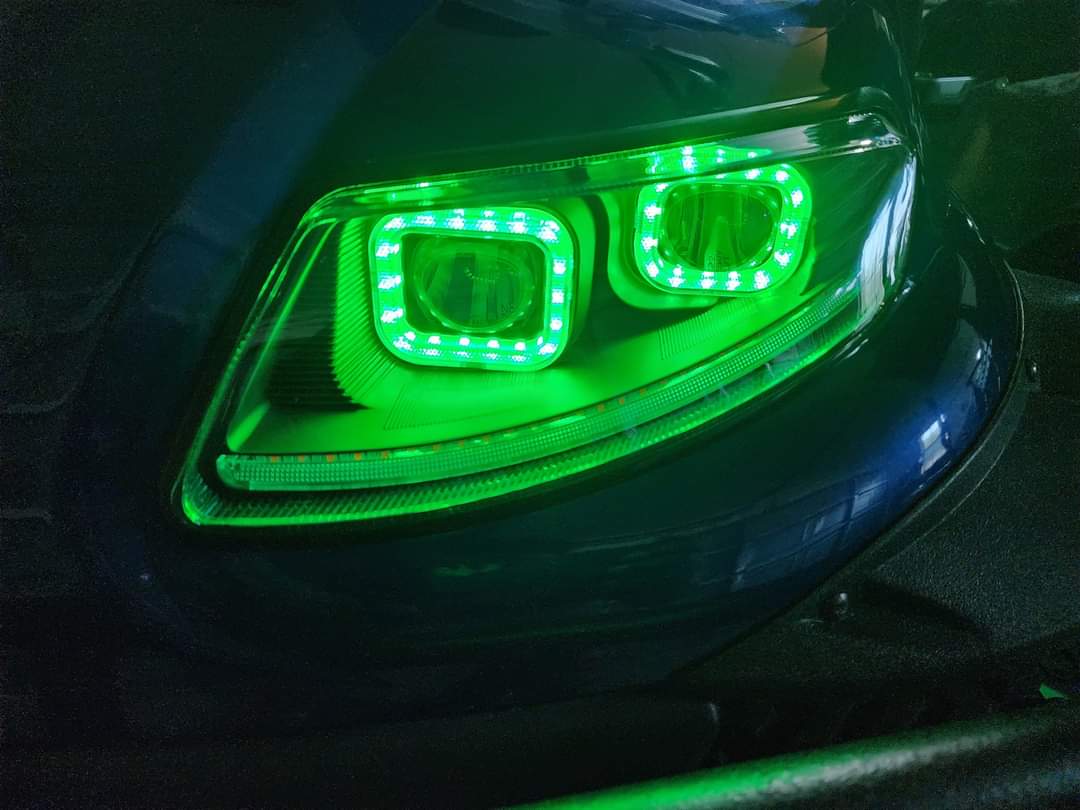 Revenge LED Headlights with RGB Bluetooth Accent Lights for ICON EV Golf Carts (Not for ICON X)