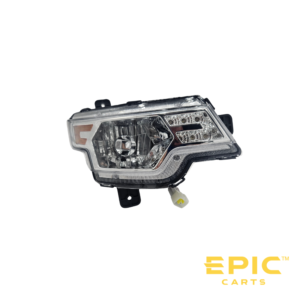 Passenger Side (Right) Front Headlight for EPIC E20, E40, E40L, E40FL, E60 & E60L Golf Carts