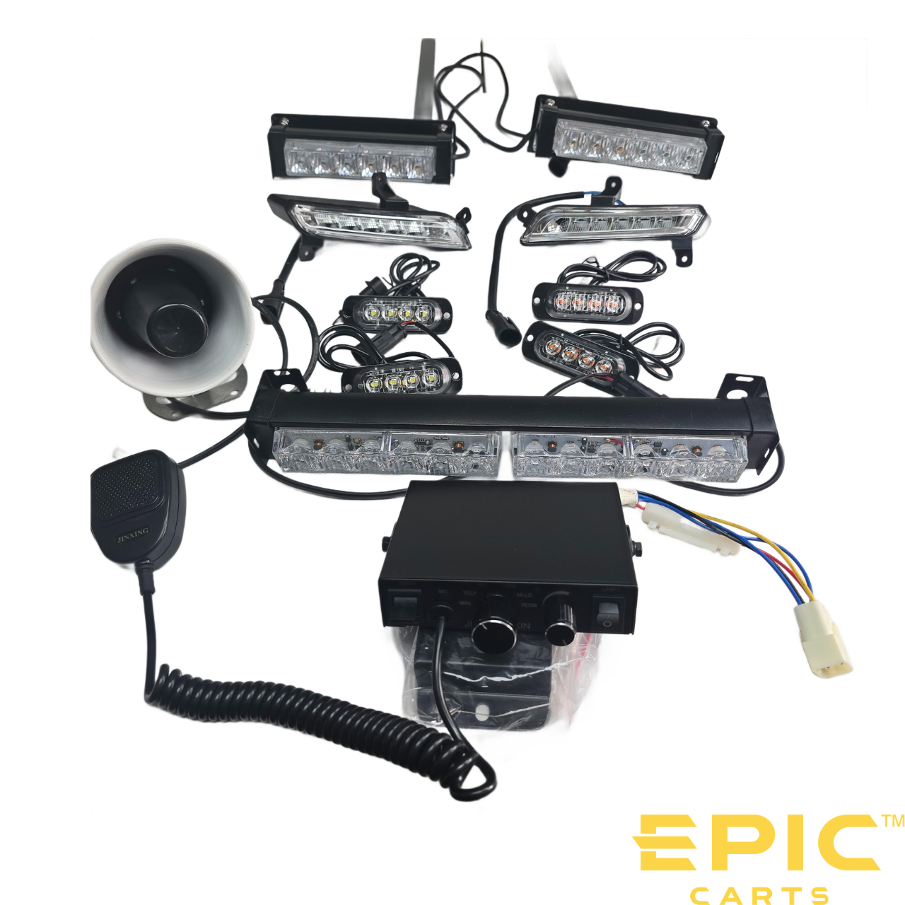 Police Lights Package for EPIC E20FX, E40FX & E60FX Golf Carts