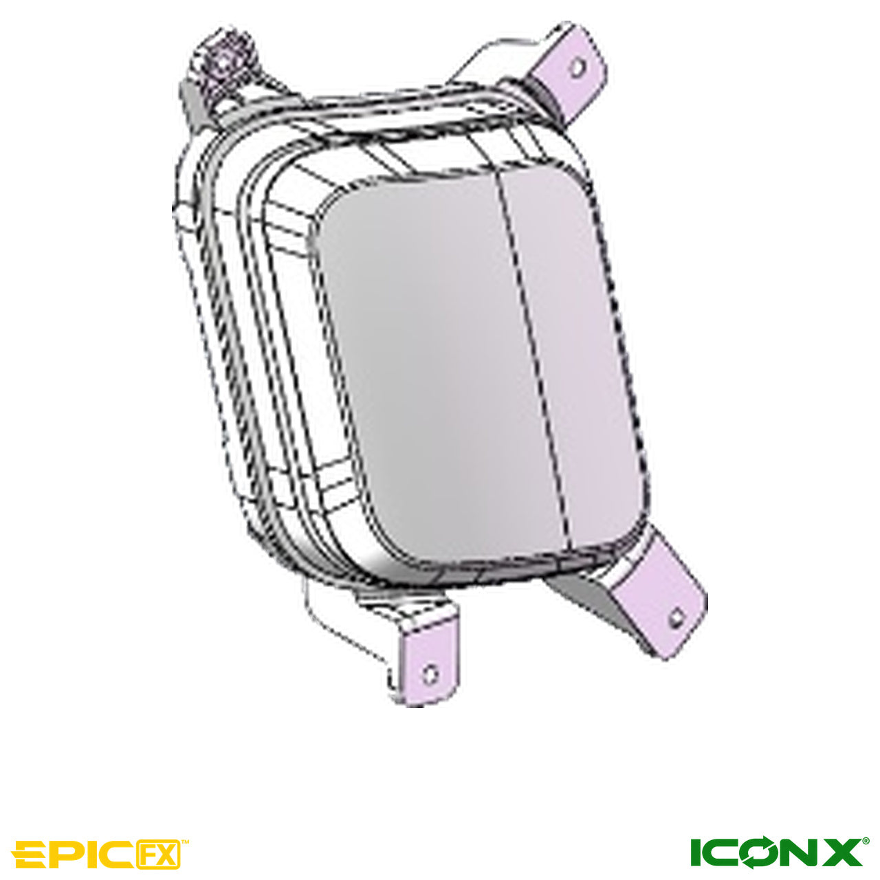 Driver Side (Left) Rear Light Assembly for EPIC FX & ICON X Golf Carts