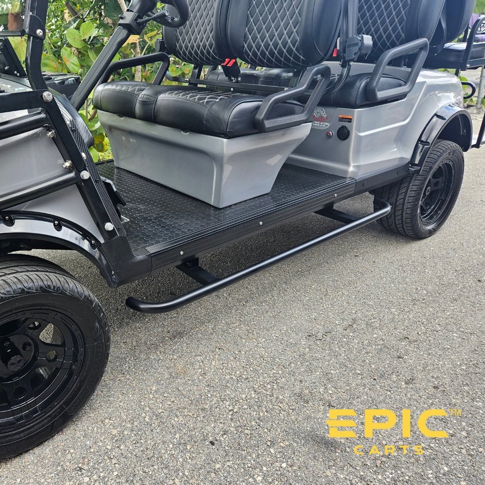 Heavy Duty Steel Side Step Nerf Bars for EPIC E60 & E60L Golf Carts