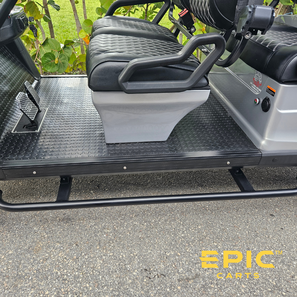 Heavy Duty Steel Side Step Nerf Bars for EPIC E60 & E60L Golf Carts