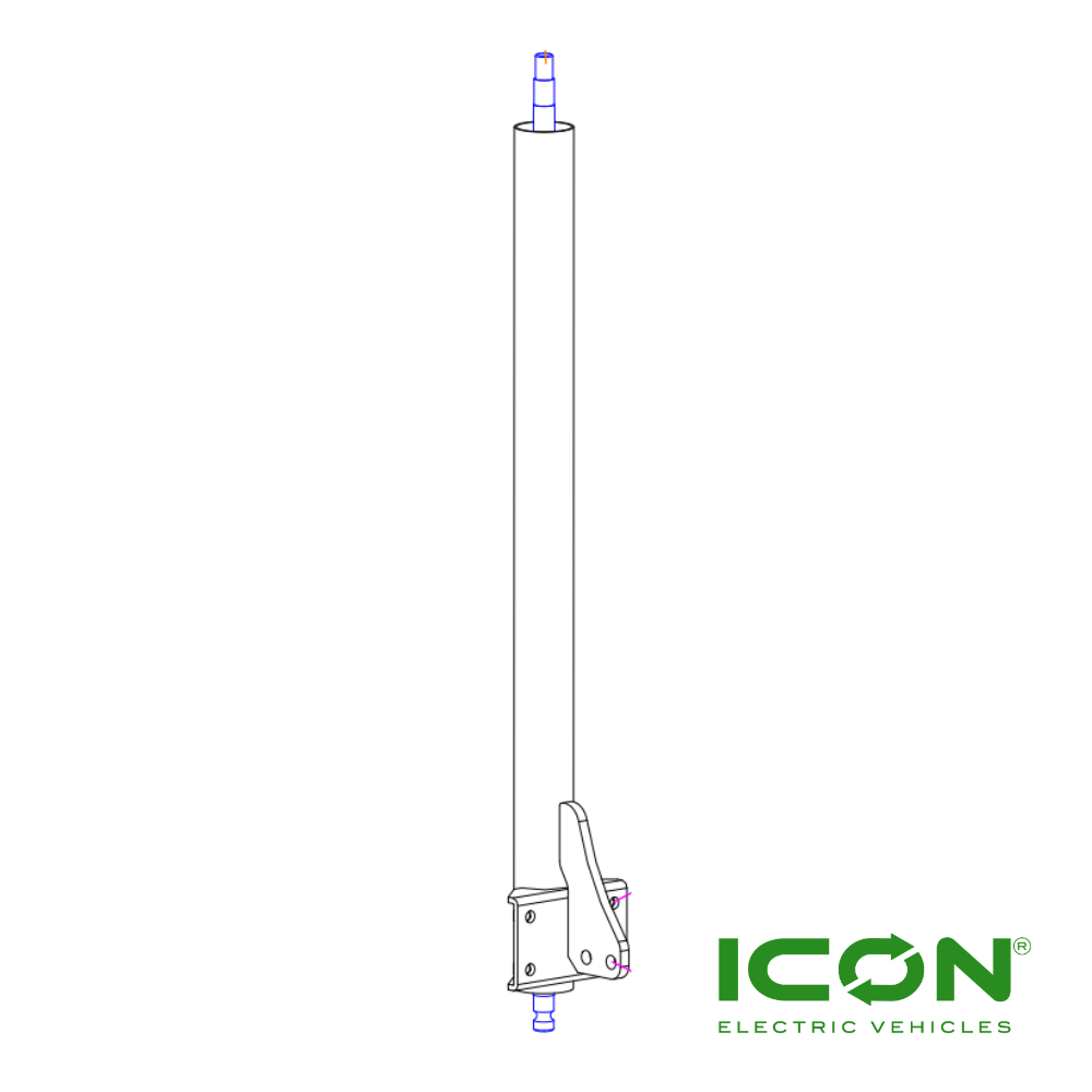 Steering Column for ICON i40F, i40FL, i60, i60F, i60FL & i80 Golf Carts