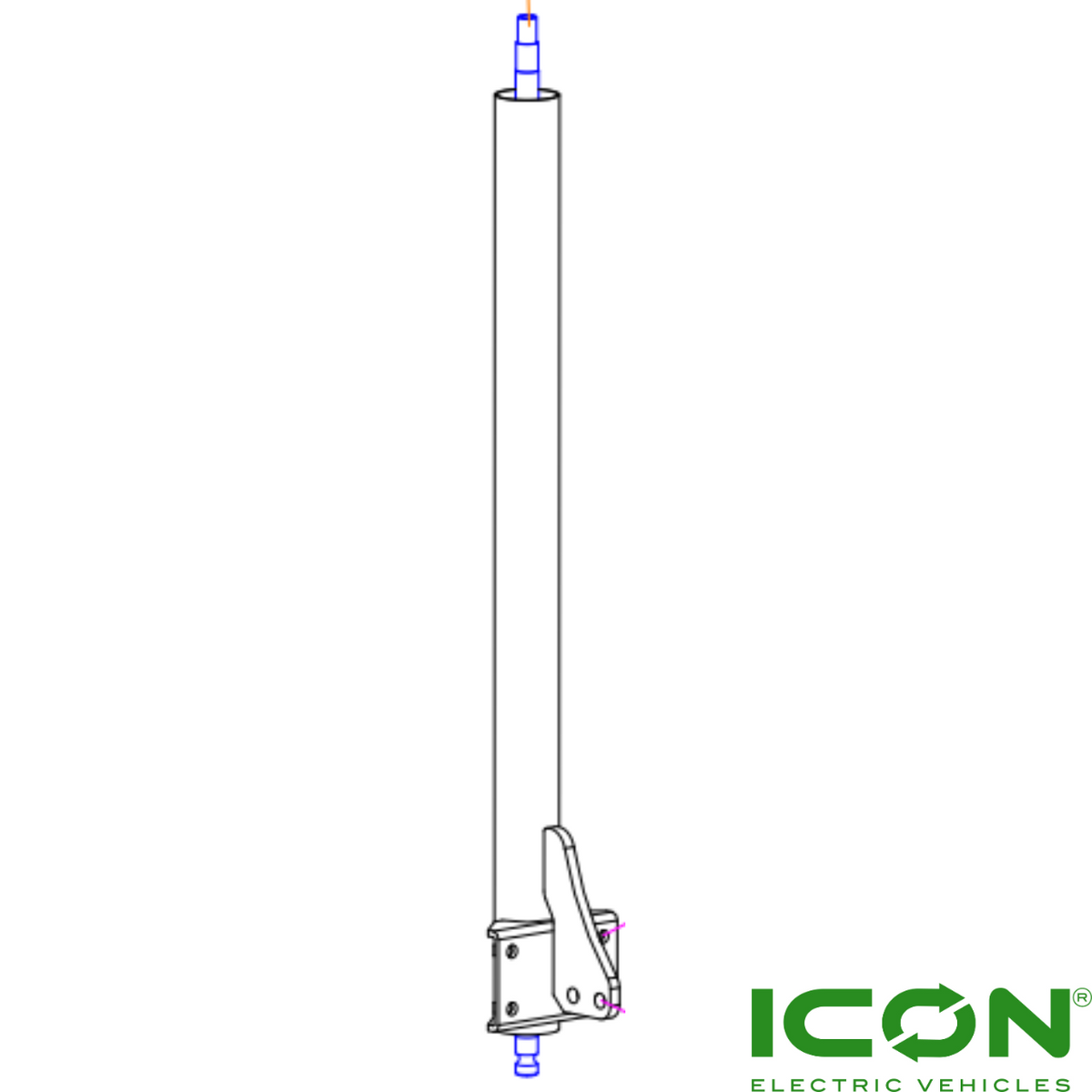 Steering Column for 2021 & Newer ICON i20 & i40 Golf Carts
