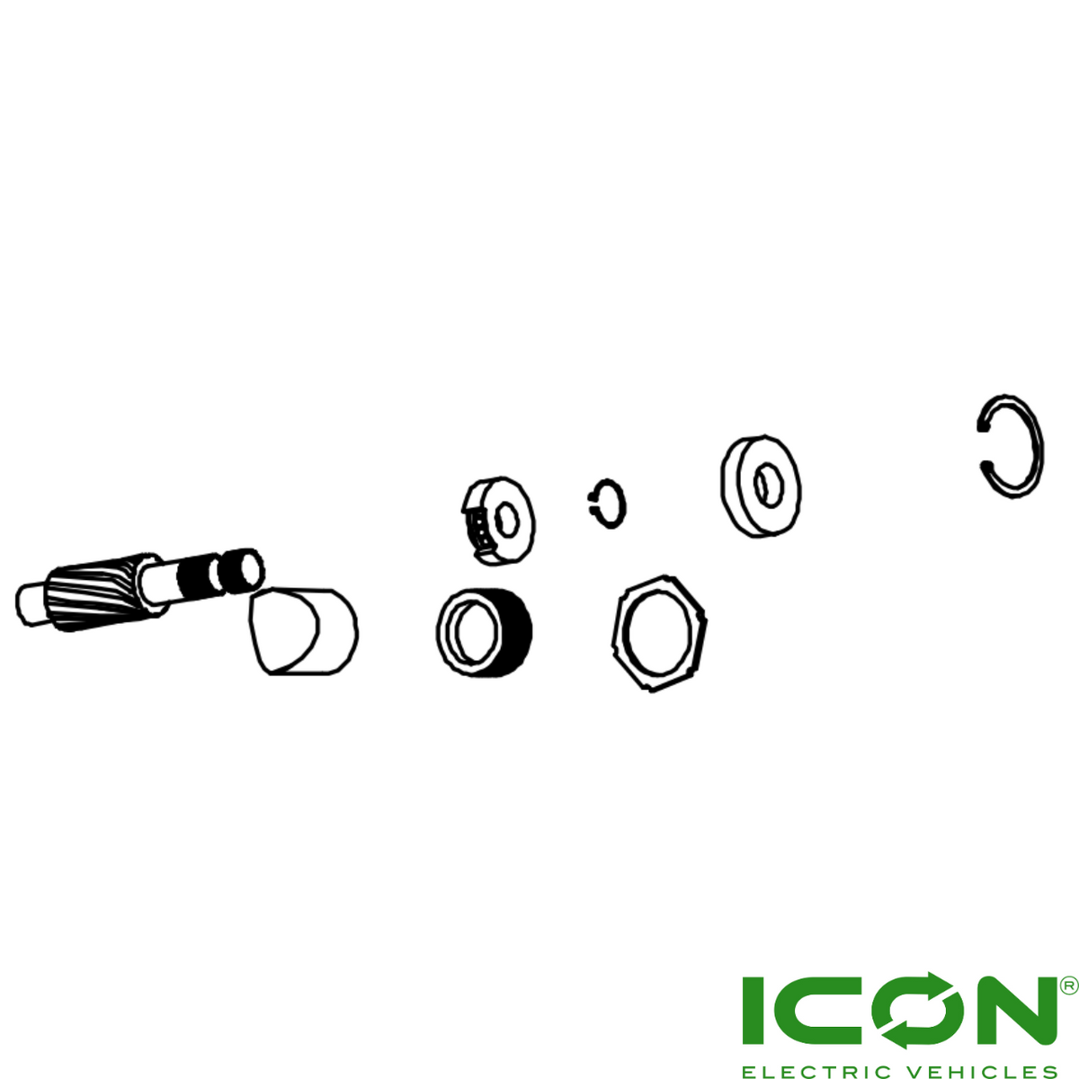 Steering Pinion Repair Kit for ICON Golf Carts