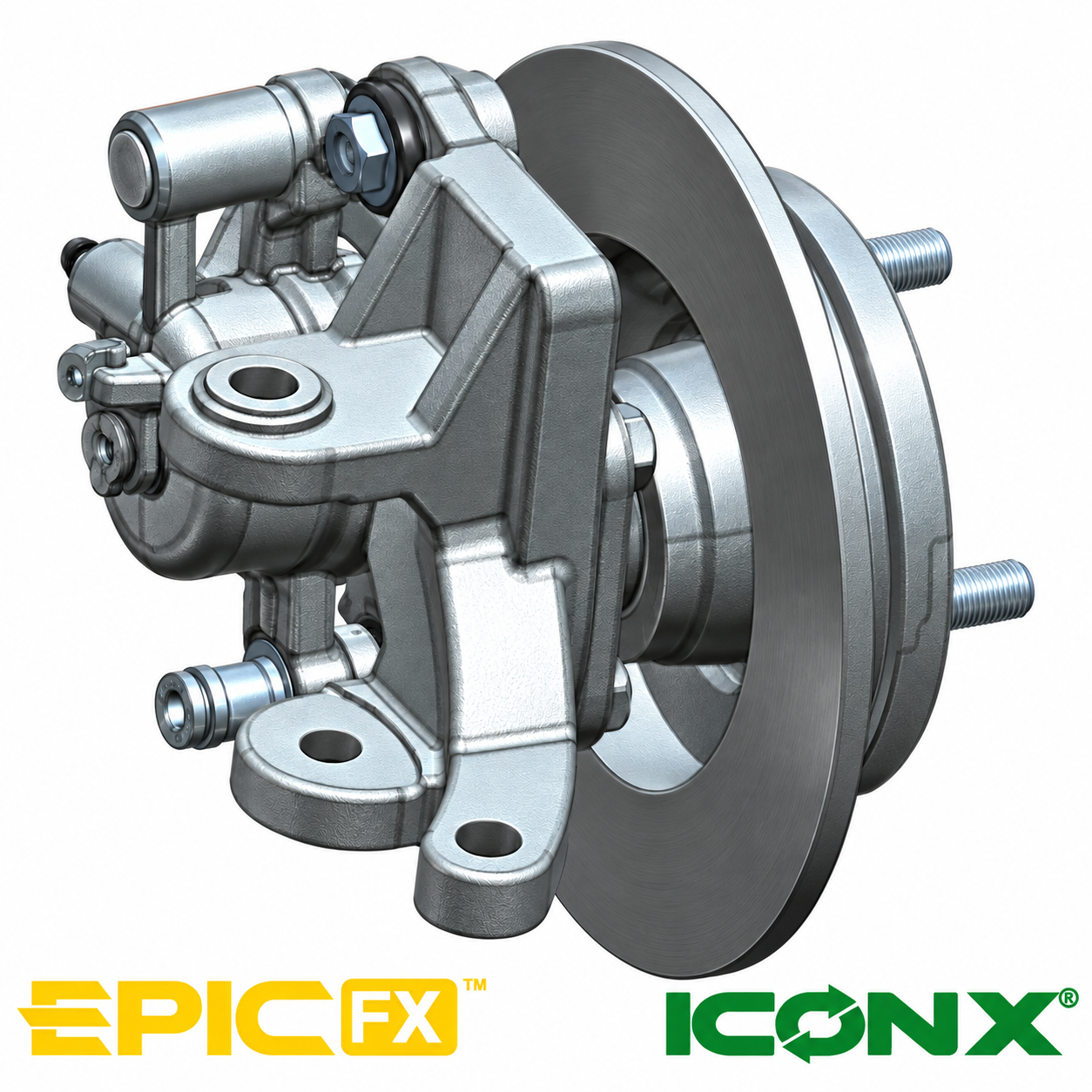 Passenger Side (Right) Steering Knuckle Assembly for ICON X & EPIC E20FX
