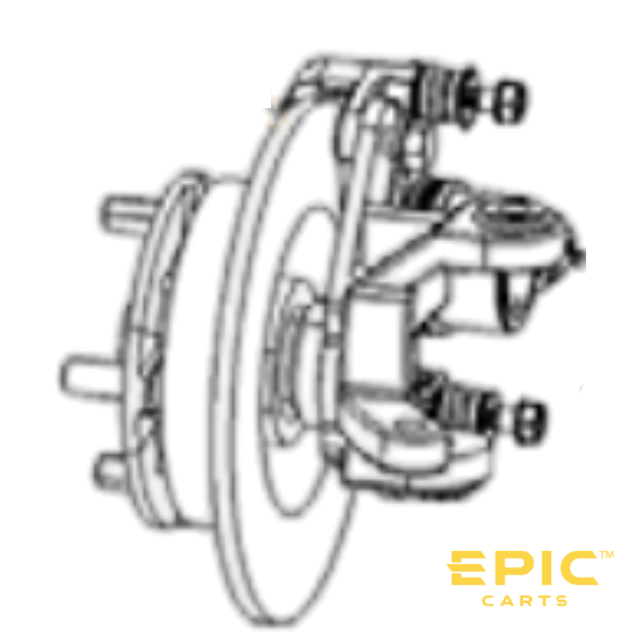 Passenger Side (Right) Spindle Assembly for EPIC Golf Carts (Nov 2023 and Newer)