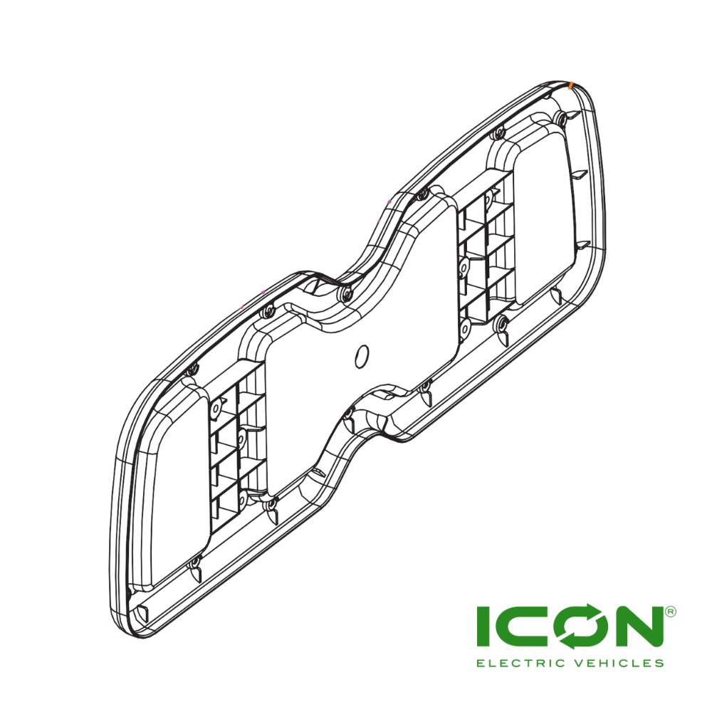 Rear Seat Back Cover for ECO by ICON & ICON Commercial Golf Carts