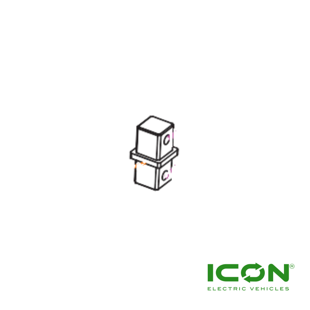 Aluminum Square Tube Connection Seat for ECO by ICON, ICON Commercial & ICON Gas Golf Carts