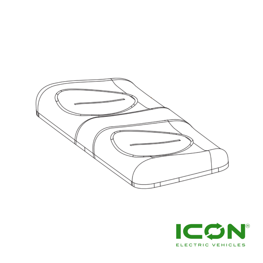 Front Seat Bottom Cushion for ICON Gas, ICON Commercial & ECO by ICON Golf Carts