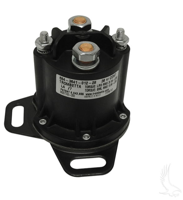 Solenoid, 36V 4 Terminal, E-Z-GO RXV Electric Curtis Controller