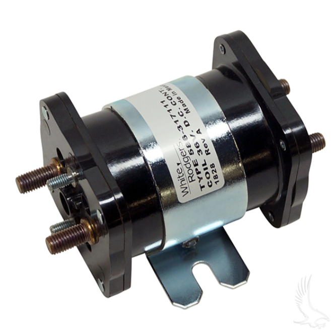 Solenoid, 36V 6 Terminal, Heavy Duty 200 Amp