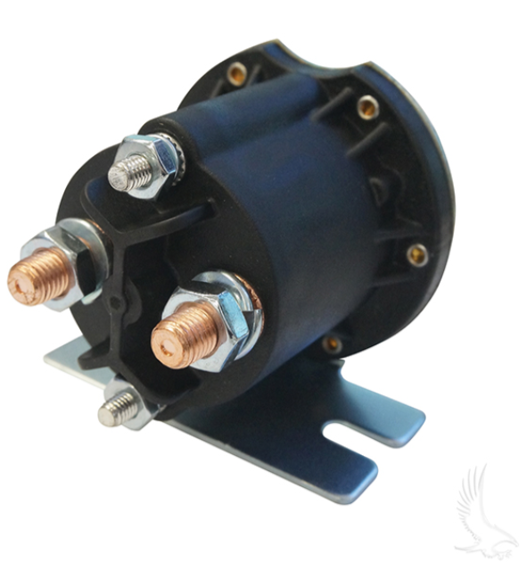 Solenoid, 48V 4 Terminal Silver, E-Z-Go TXT 48V